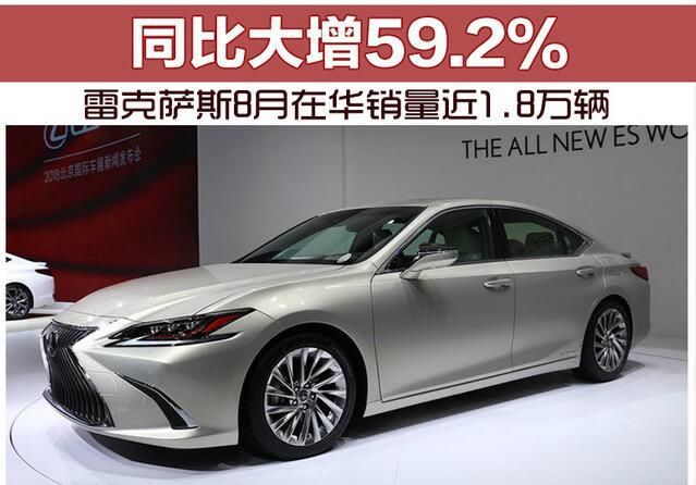 8月汽车销量:雷克萨斯8月销量近1.8万辆 增势强劲