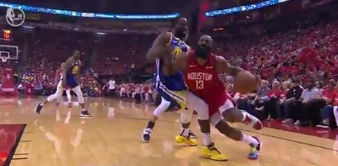 NBA季后赛格林又一次打到哈登眼睛!慢动作回放